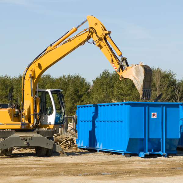 what size residential dumpster rentals are available in Zerbe PA